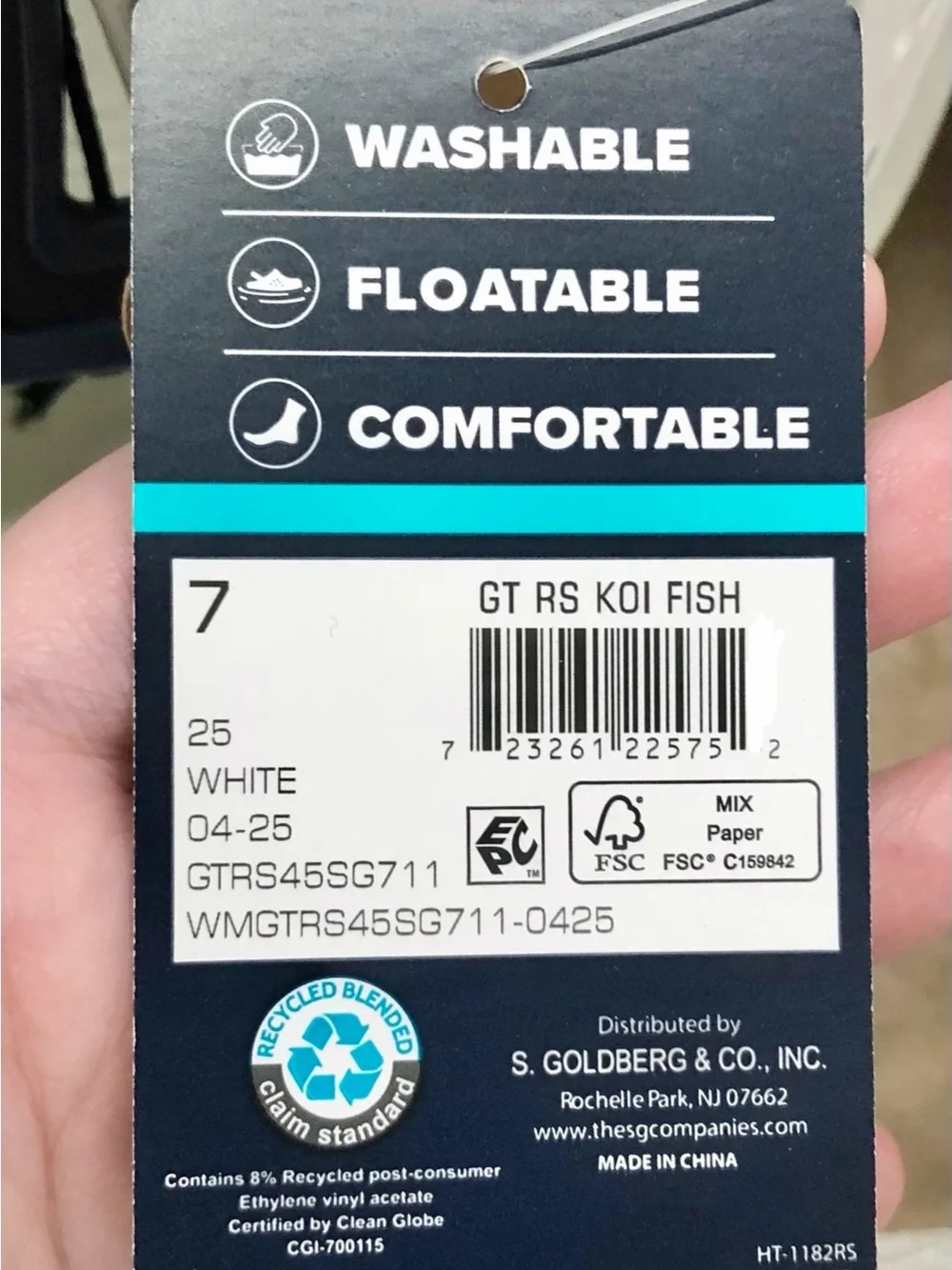 NEW RUGGED SHARK Slip on Water Sneakers White Size 7 Toddler Unisex Girls Boys
